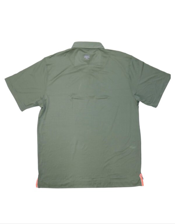LIVE OAK BRAND-MEN'S SOLID PERFORMANCE POLO, OLIVE - Image 3