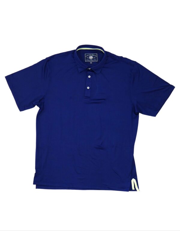 LIVE OAK BRAND-MEN'S SOLID PERFORMANCE POLO, TRUE NAVY - Image 2