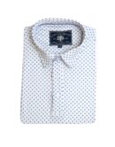 LIVE OAK BRAND-MEN'S PAISLEY PERFORMANCE POLO, WHITE
