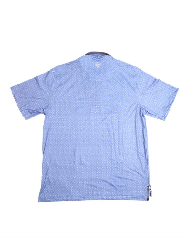 LIVE OAK BRAND-MEN'S PAISLEY PERFORMANCE POLO, LAVENDER - Image 3