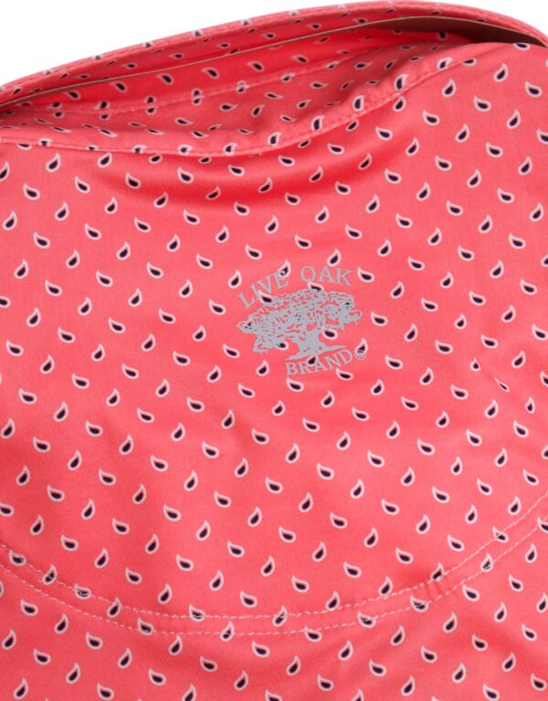 LIVE OAK BRAND-MEN'S PAISLEY SS PERFORMANCE POLO, CORAL - Image 4