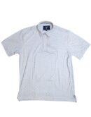 LIVE OAK BRAND-MEN'S PAISLEY PERFORMANCE POLO, WHITE