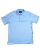 LIVE OAK BRAND-MEN'S PAISLEY PERFORMANCE POLO, CAROLINA BLUE