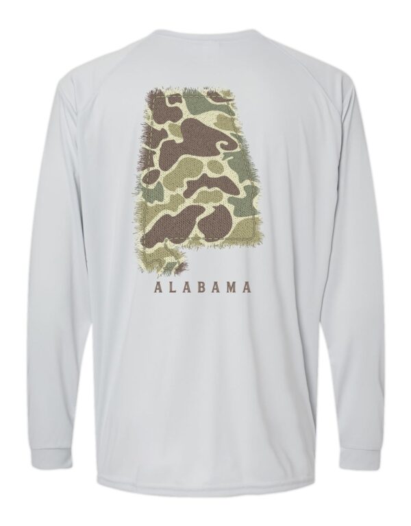 LIVE OAK BRAND-CAMO ALABAMA, ADULT PERFORMANCE LS (PRINTED TO ORDER)