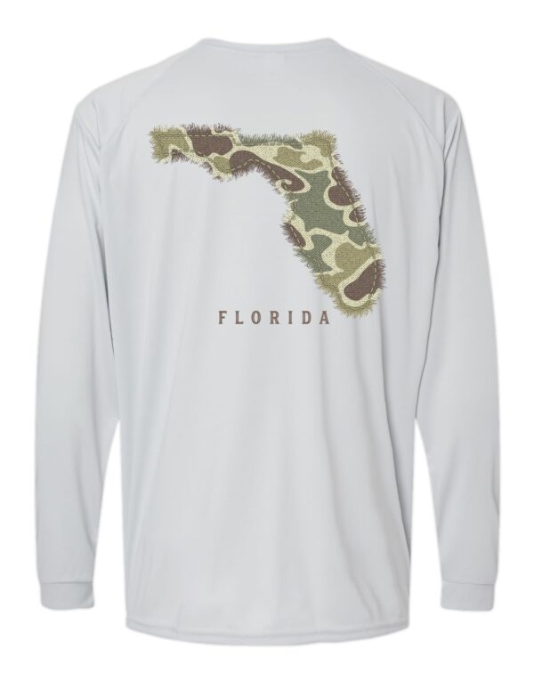LIVE OAK BRAND-CAMO FLORIDA, ADULT PERFORMANCE LS (PRINTED TO ORDER)