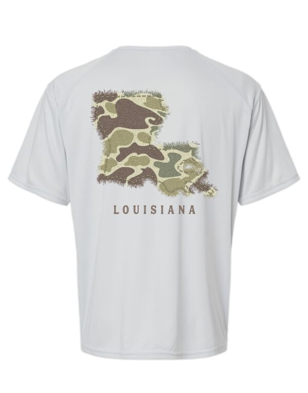LIVE OAK BRAND-CAMO LOUISIANA, ADULT PERFORMANCE SS (PRINTED TO ORDER)