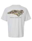 LIVE OAK BRAND-CAMO NORTH CAROLINA, ADULT PERFORMANCE SS (PRINTED TO ORDER)