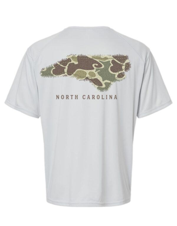 LIVE OAK BRAND-CAMO NORTH CAROLINA, ADULT PERFORMANCE SS (PRINTED TO ORDER)