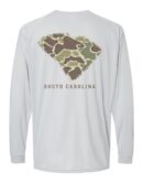 LIVE OAK BRAND-CAMO SOUTH CAROLINA, ADULT PERFORMANCE LS (PRINTED TO ORDER)