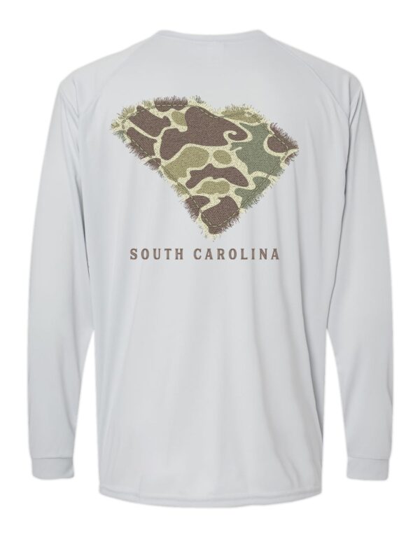 LIVE OAK BRAND-CAMO SOUTH CAROLINA, ADULT PERFORMANCE LS (PRINTED TO ORDER)