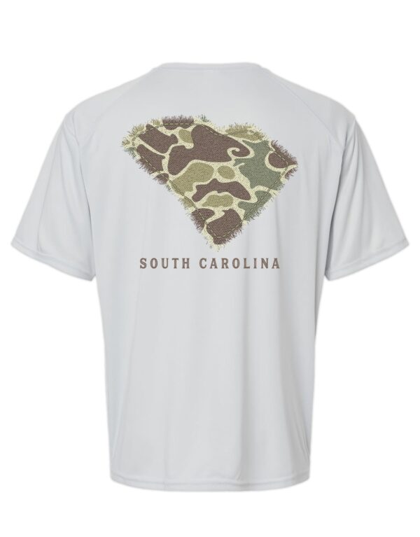LIVE OAK BRAND-CAMO SOUTH CAROLINA, ADULT PERFORMANCE SS (PRINTED TO ORDER)