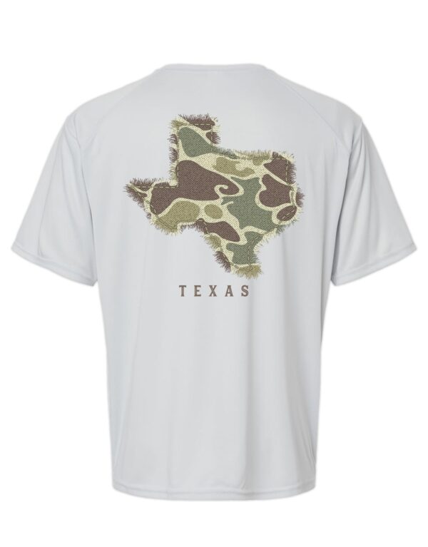 LIVE OAK BRAND-CAMO TEXAS, ADULT PERFORMANCE SS (PRINTED TO ORDER)