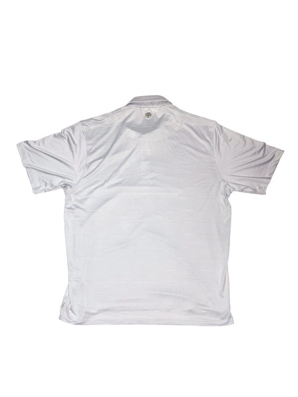 LIVE OAK BRAND-MEN'S STRIPED SS PERFORMANCE POLO, BLUE FOG - Image 3