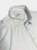 LIVE OAK BRAND-MEN'S STRIPED SS PERFORMANCE POLO, BLUE FOG